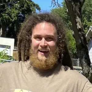 Bearded man whose wife gave Wire Free Sky a good review