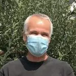 Man with Covid mask who gave a good Wire Free Sky review